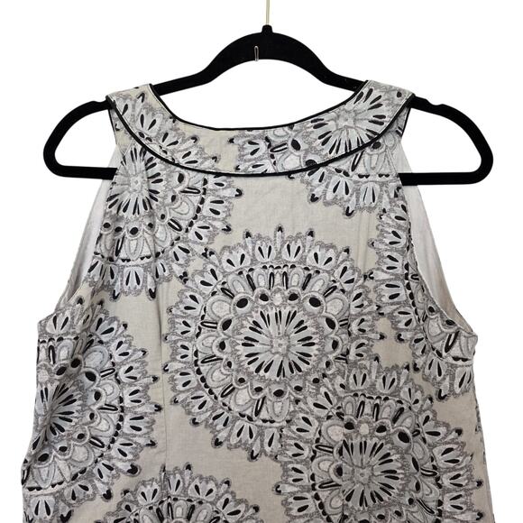 Aventura Womens Linen Blend Dress Size 12 V-Neck Sleeveless Mandala Print Boho - Picture 6 of 7